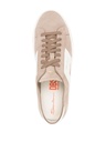 MEN’S BEIGE SUEDE DOUBLE BUCKLE SNEAKER