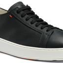 MEN'S BLUE TUMBLED LEATHER SNEAKER