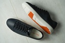 MEN'S BLUE TUMBLED LEATHER SNEAKER