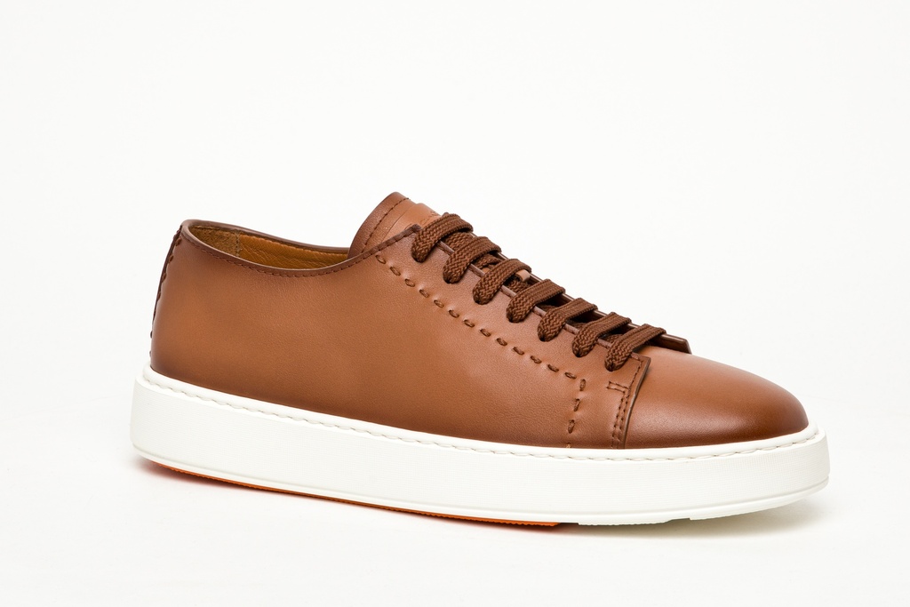 MEN'S HERITAGE BROWN LEATHER SNEAKER