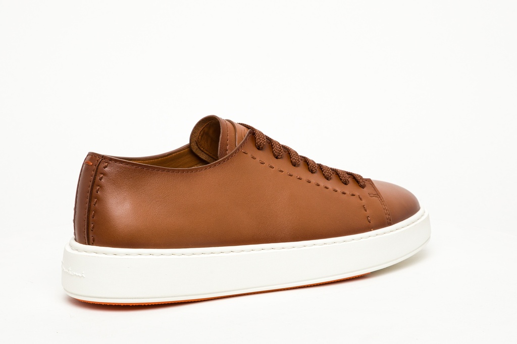 MEN'S HERITAGE BROWN LEATHER SNEAKER