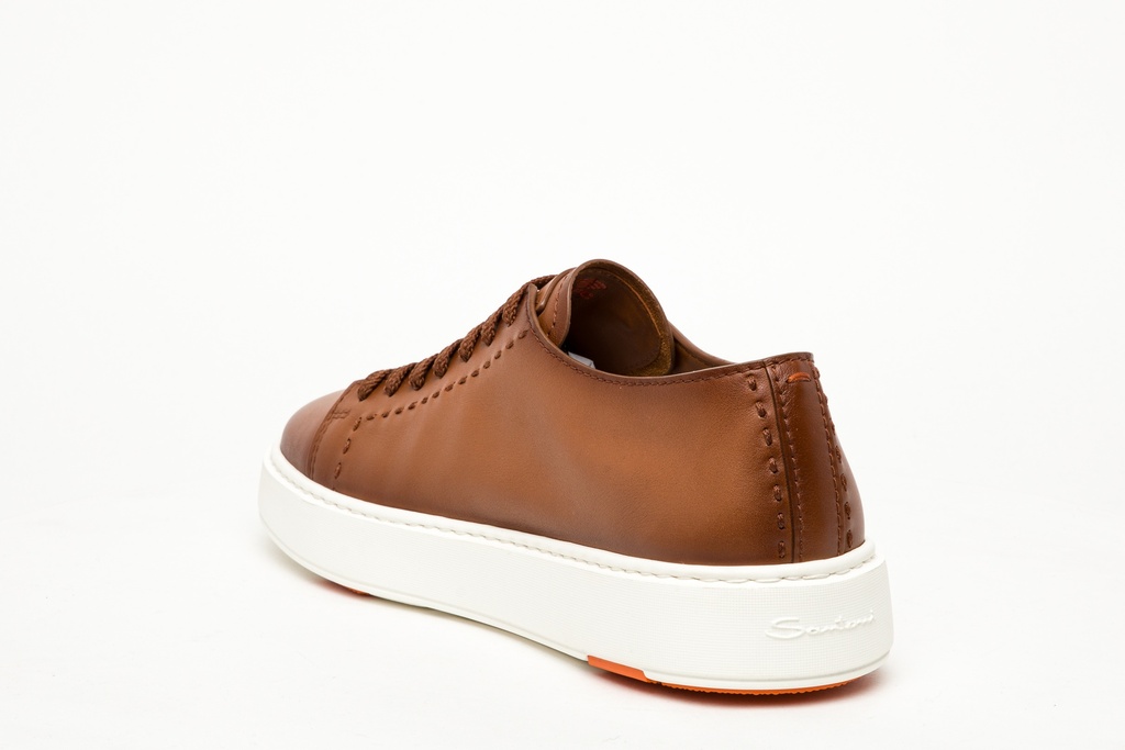 MEN'S HERITAGE BROWN LEATHER SNEAKER