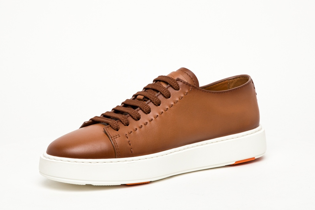 MEN'S HERITAGE BROWN LEATHER SNEAKER