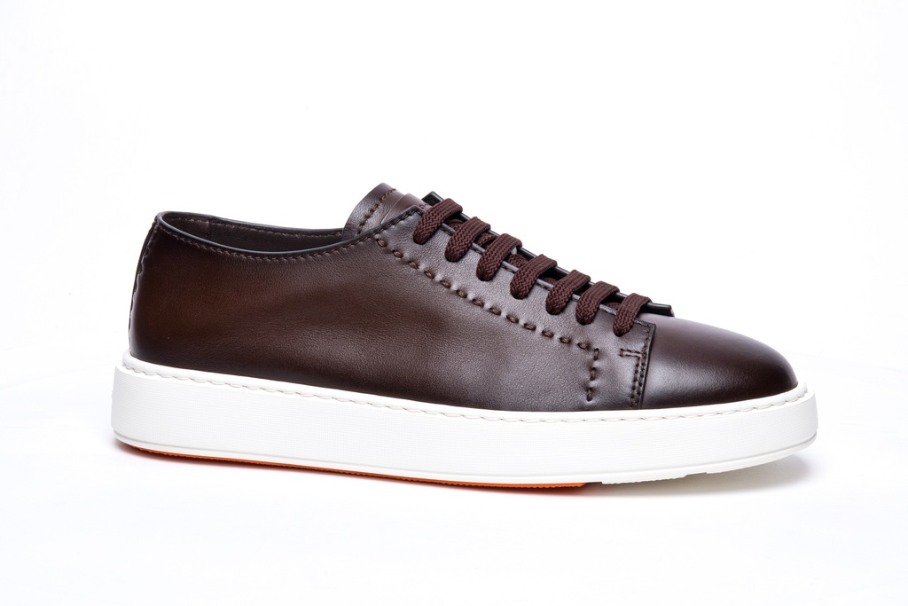 MEN'S HERITAGE BROWN LEATHER SNEAKER
