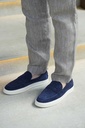 TOD'S BLUE SUEDE LOAFERS