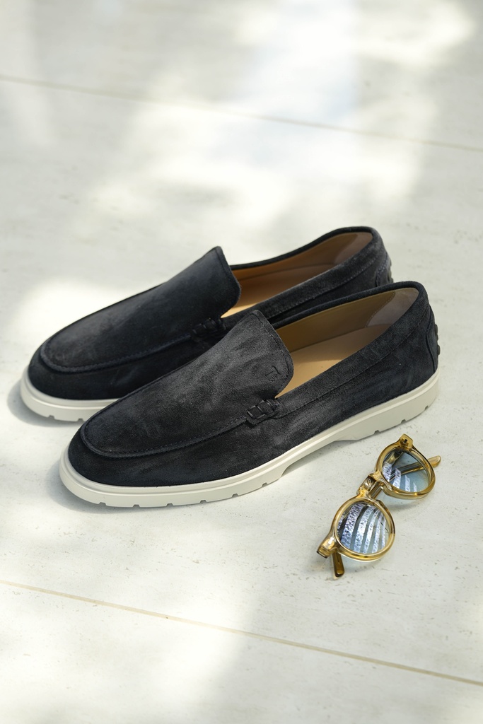 TOD'S SLIPPER LOAFERS BLUE
