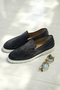 TOD'S SLIPPER LOAFERS BLUE