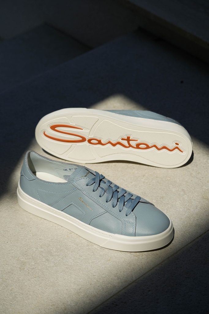 MEN'S LIGHT BLUE DOUBLE BUCKLE SNEAKER