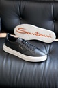 MEN’S BLACK DOUBLE BUCKLE SNEAKER