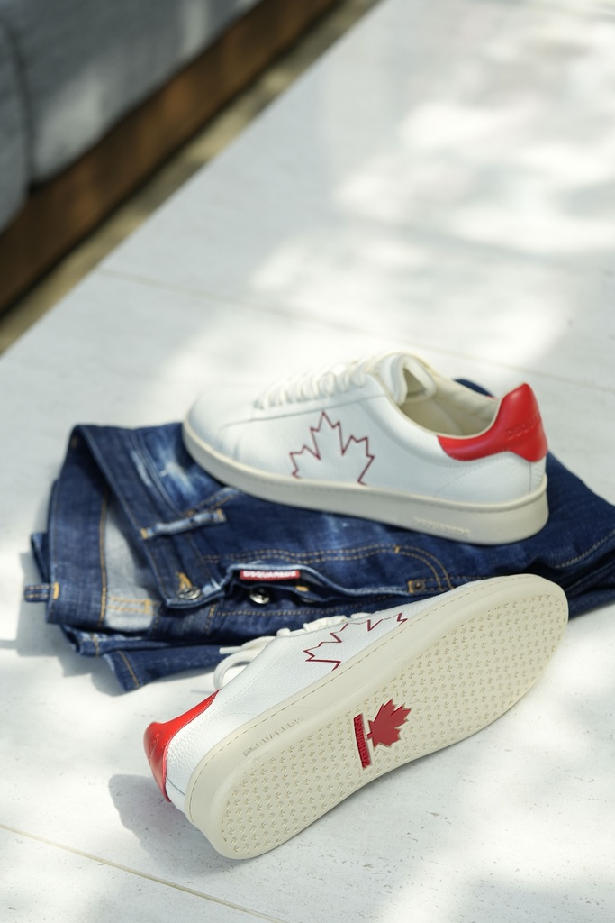 BOXER SNEAKERS WHITE/RED