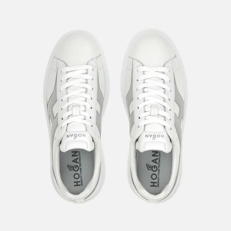 H - STRIPES WHITE/GREY