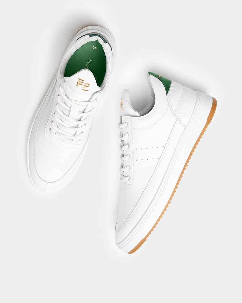 LOW TOP BIANCO GREEN