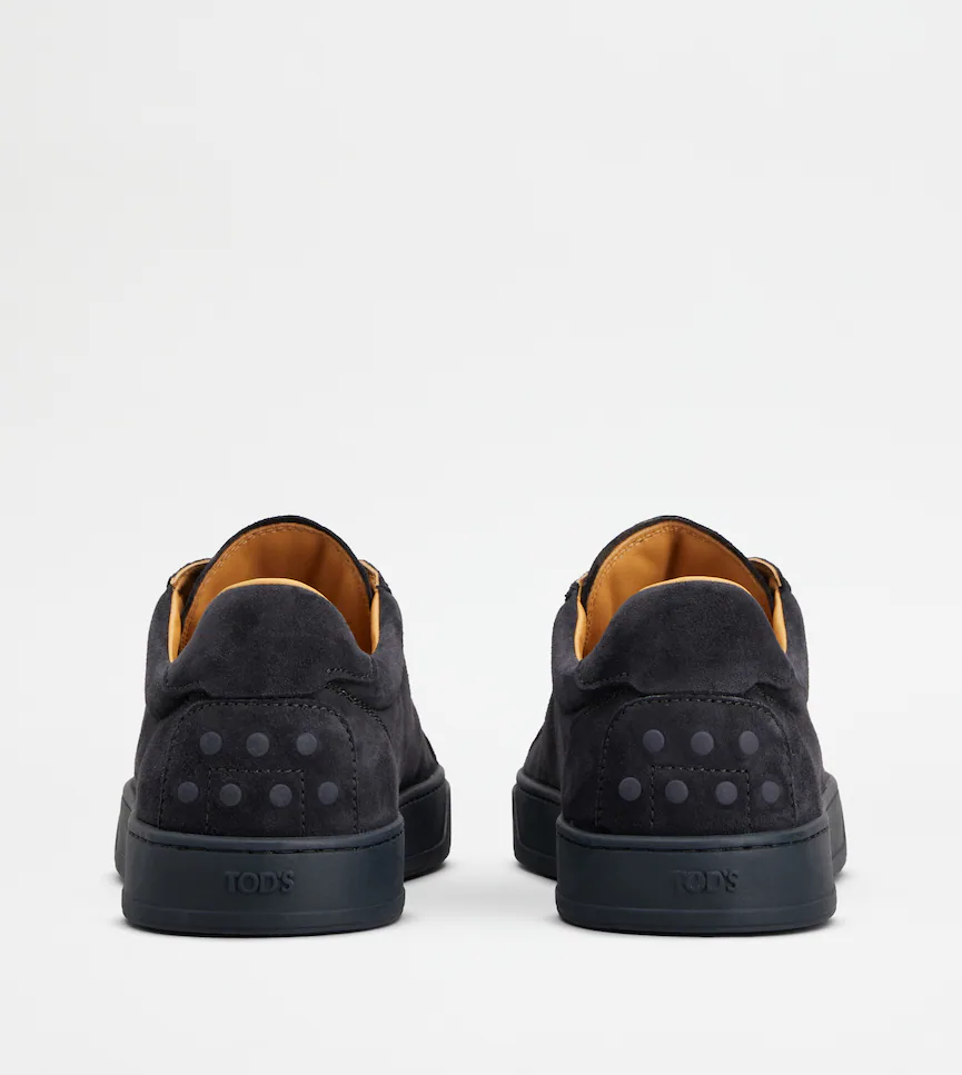 TOD'S BLUE PASHMY SUEDE SNEAKERS
