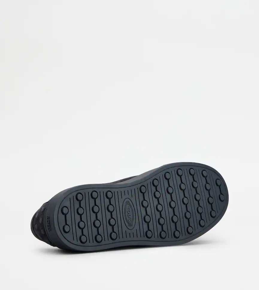 TOD'S BLUE PASHMY SUEDE SNEAKERS