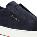 MEN'S BLUE SUEDE SLIP-ON SNEAKER