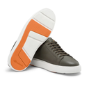 MEN'S GREEN TUMBLED LEATHER SNEAKER