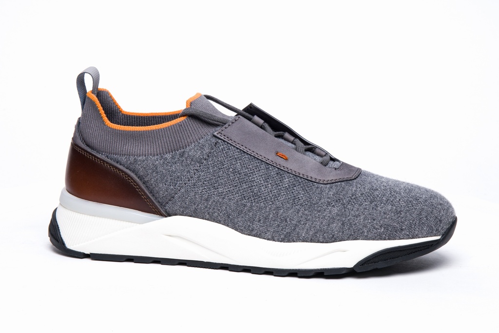 MEN’S GREY STRETCH KNIT SNEAKER