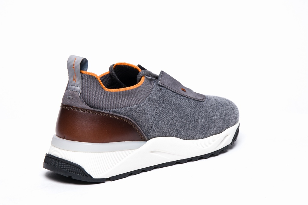 MEN’S GREY STRETCH KNIT SNEAKER
