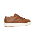 MEN'S BROWN TUMBLED LEATHER SNEAKER