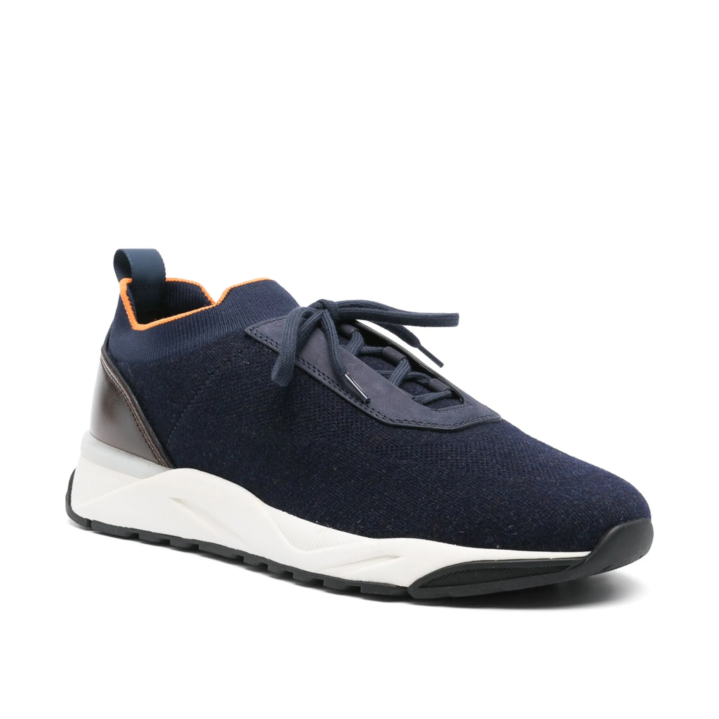 MEN’S BLUE STRETCH KNIT SNEAKER