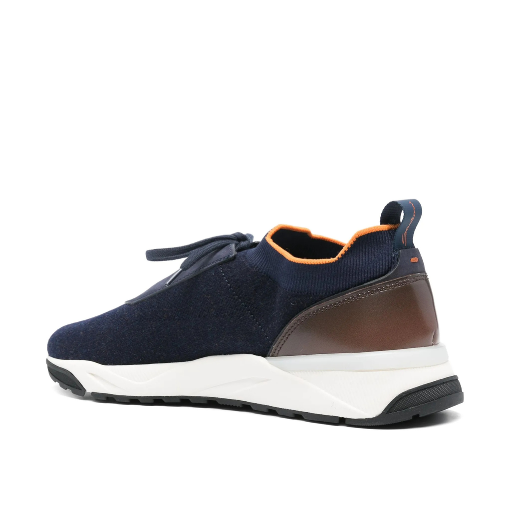 MEN’S BLUE STRETCH KNIT SNEAKER