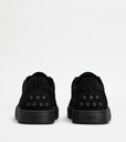 TOD'S ALL BLACK SUEDE SNEAKERS