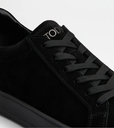 TOD'S ALL BLACK SUEDE SNEAKERS