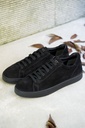 TOD'S ALL BLACK SUEDE SNEAKERS