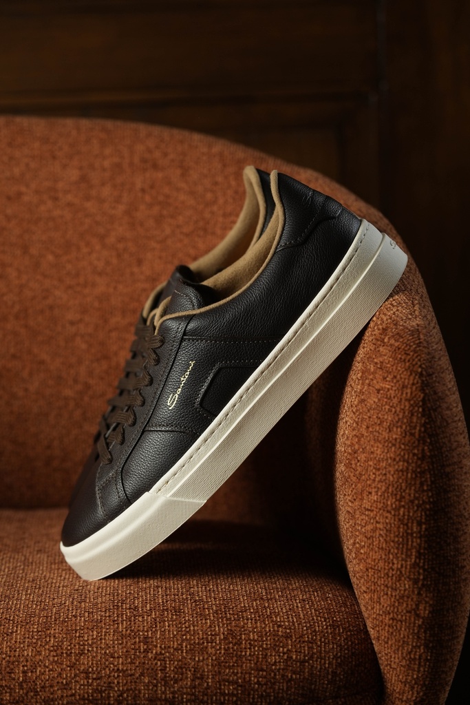 MEN’S BROWN DOUBLE BUCKLE SNEAKER