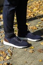 MEN’S BLUE STRETCH KNIT SNEAKER