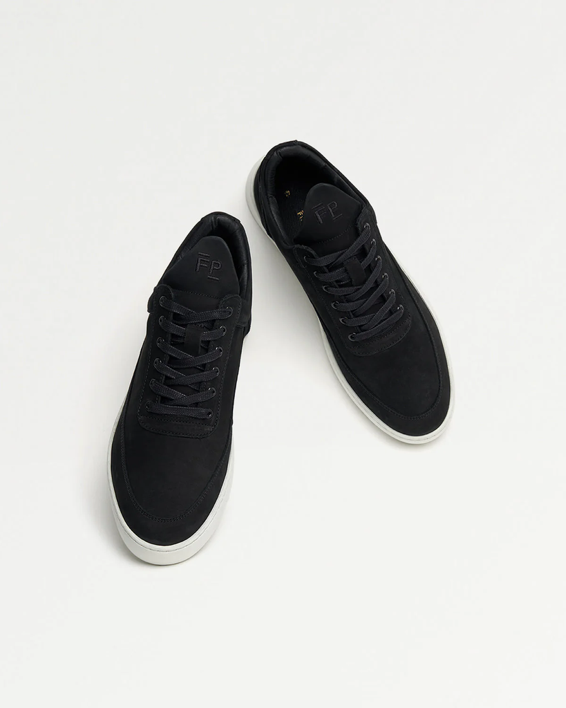 LOW TOP RIPPLE NUBUCK BLACK