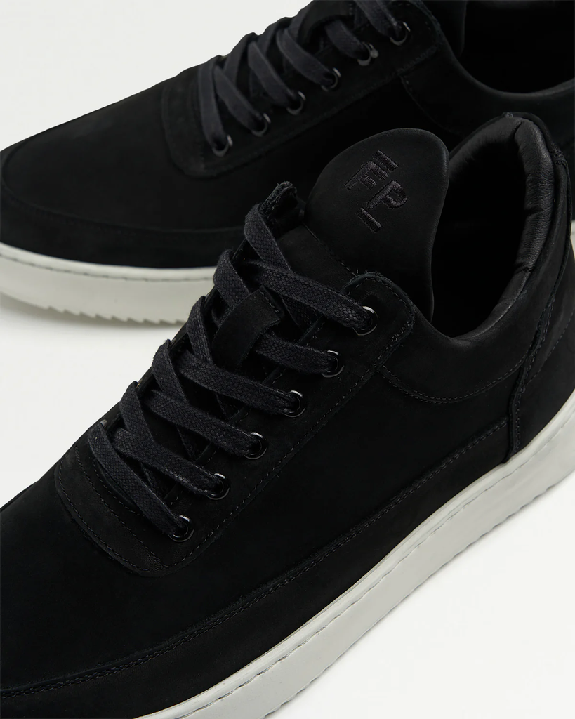LOW TOP RIPPLE NUBUCK BLACK