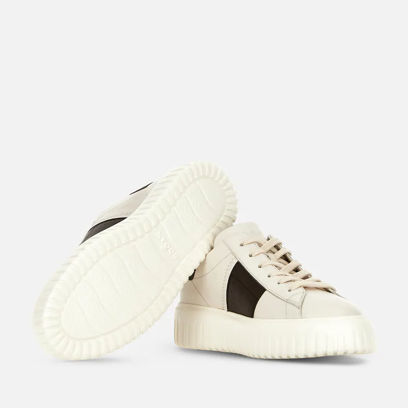 H - STRIPES IVORY BROWN