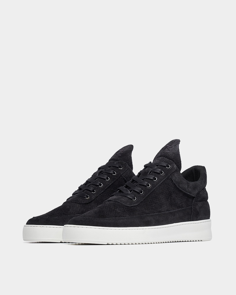 LOW TOP PERFORATED BLACK