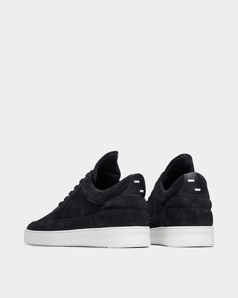 LOW TOP PERFORATED BLACK