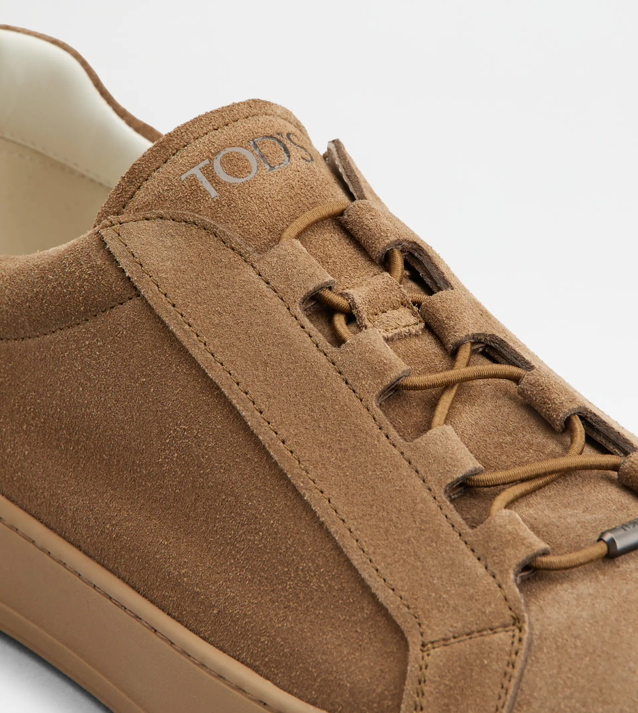 TOD'S BROWN ELASTICO SNEAKERS
