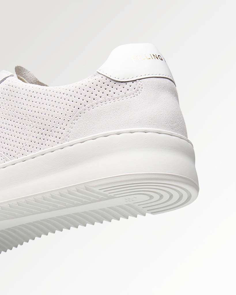 MONDO SUEDE PERFORATED WHITE