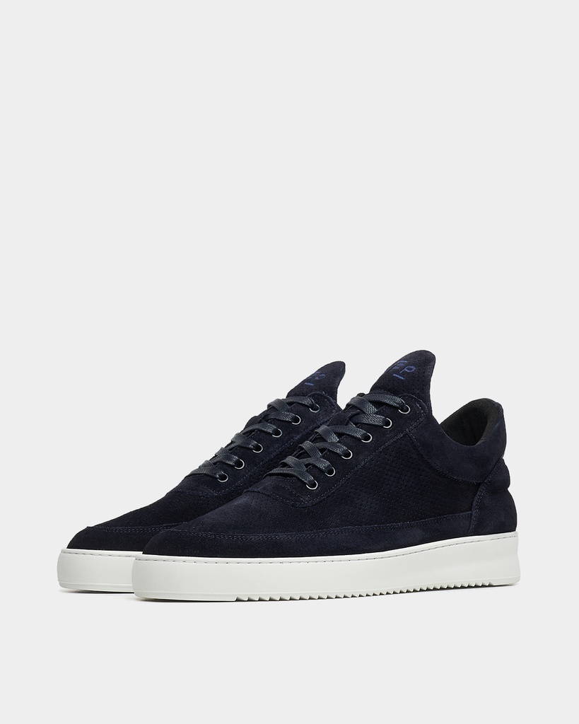 LOW TOP PERFORATED NAVY