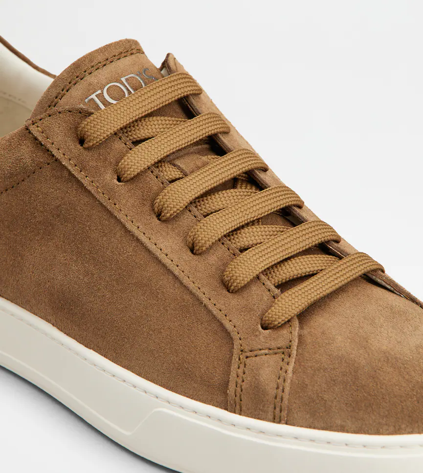 TOD'S SUEDE BROWN SNEAKERS