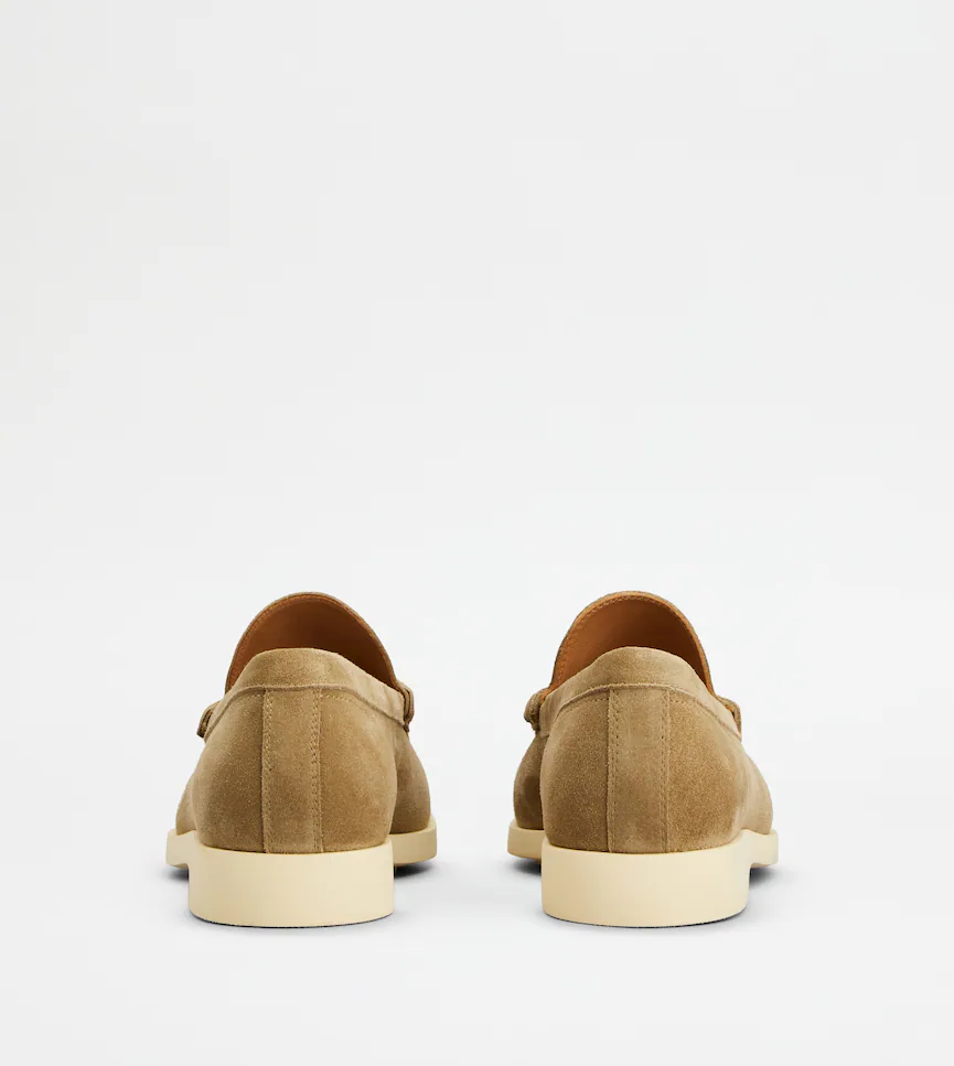 TOD'S BEIGE SUEDE LOAFERS