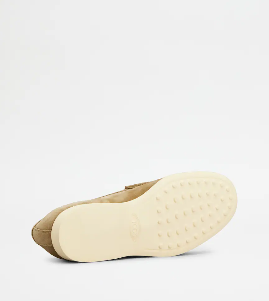 TOD'S BEIGE SUEDE LOAFERS