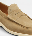 TOD'S BEIGE SUEDE LOAFERS