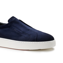 MEN'S BLUE SUEDE SLIP-ON SNEAKER