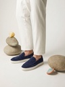 TOD'S BLUE SUEDE LOAFERS
