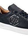 PREMIUM LEATHER LO-TOP SNEAKER LOGO HEXAGON