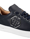 PREMIUM LEATHER LO-TOP SNEAKER LOGO HEXAGON