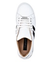 LEATHER LO-TOP SNEAKERS STRIPES