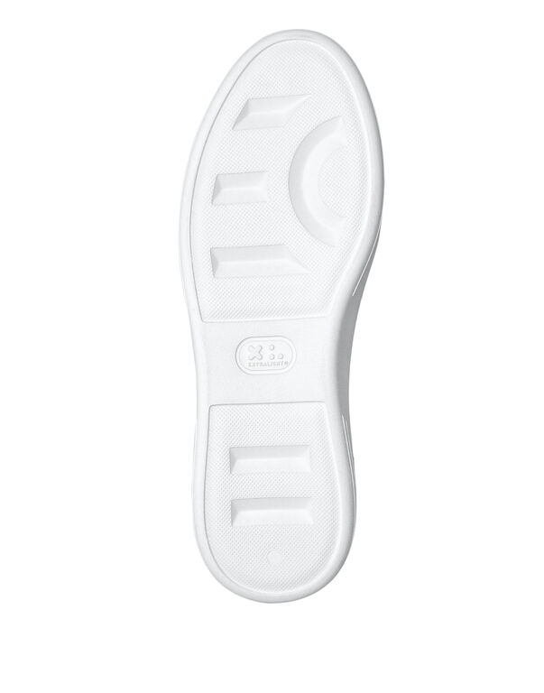 LEATHER LO-TOP SNEAKERS STRIPES