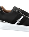 LEATHER LO-TOP SNEAKERS STRIPES