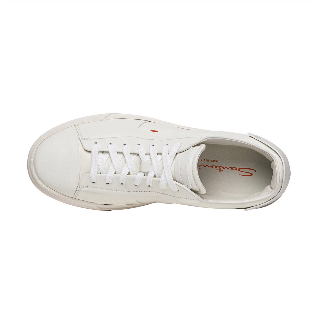 MEN’S WHITE LEATHER SNEAKER